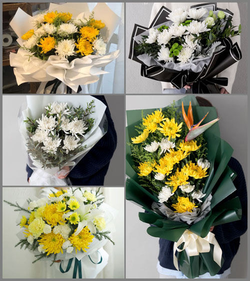 安徽亳州市蒙城县板桥集镇白元村白事花束代送